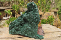 Natural Crystalline Malachite Specimen x 1 From Kasompe, Congo