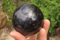 Polished Iolite Spheres x 3 From Ambatofinandrahana, Madagascar