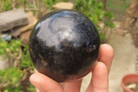 Polished Iolite Spheres x 3 From Ambatofinandrahana, Madagascar