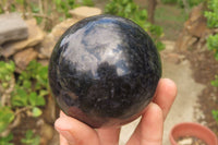 Polished Iolite Spheres x 3 From Ambatofinandrahana, Madagascar