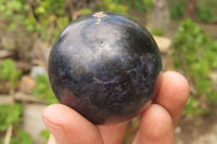 Polished Iolite Spheres x 3 From Ambatofinandrahana, Madagascar