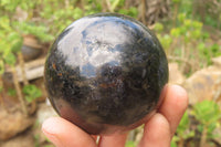 Polished Iolite Spheres x 3 From Ambatofinandrahana, Madagascar