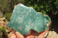 Polished On One Side Emerald Mtorolite Plates x 6 From Mutorashanga, Zimbabwe