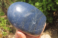 Polished Lazulite Standing Free Forms x 2 From Madagascar