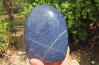 Polished Lazulite Standing Free Forms x 2 From Madagascar