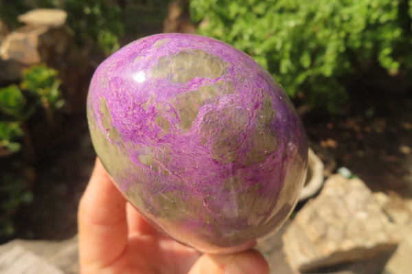 Polished Stichtite Standing Free Forms x 2 From Barberton, South Africa