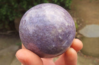 Polished Lepidolite Spheres x 6 From Ambatondrazaka, Madagascar