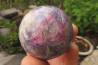 Polished Lepidolite Spheres x 6 From Ambatondrazaka, Madagascar