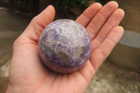 Polished Lepidolite Spheres x 6 From Ambatondrazaka, Madagascar