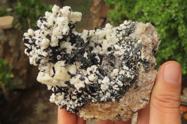 Natural Aegirine & Smokey Quartz Specimens x 2 From Zomba, Malawi