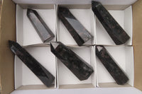 Polished Iolite Points x 6 From Ambatofinandrahana, Madagascar