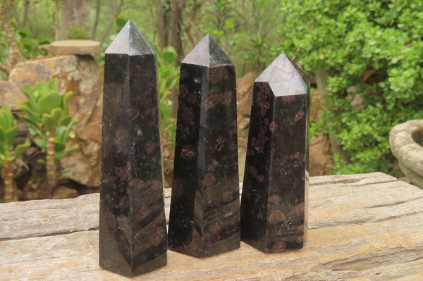 Polished Iolite Points x 6 From Ambatofinandrahana, Madagascar