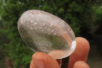 Polished Clear Quartz Palm Stones x 35 From Madagascar