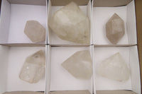 Polished Double Terminated Clear Quartz Crystals x 6 From Angola