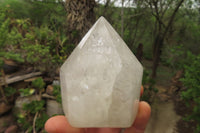 Polished Double Terminated Clear Quartz Crystals x 6 From Angola