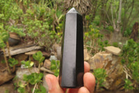 Polished Black Basalt Points x 12 From Antsirabe, Madagascar