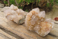 Natural Spirit Quartz Clusters x 6 From Boekenhouthoek, South Africa