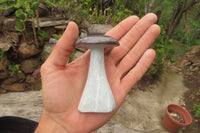 Hand Made Mixed Stone Mushroom Carvings x 7 From Zimbabwe