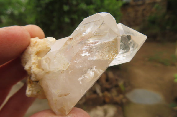 Natural Clear Quartz Crystals x 35 From Zambia