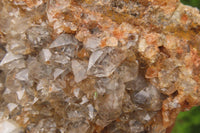 Natural Limonite Quartz Clusters x 4 From Zambia