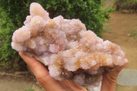 Natural Ametrine Spirit Quartz Clusters x 2 From Boekenhouthoek, South Africa