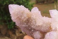 Natural Ametrine Spirit Quartz Clusters x 2 From Boekenhouthoek, South Africa