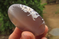 Polished Banded Agate Palm Stones x 15 From Madagascar