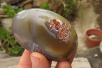 Polished Banded Agate Palm Stones x 15 From Madagascar