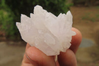 Natural Clear Quartz Clusters x 12 From Brandberg, Namibia