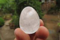 Polished Clear Quartz Gemstone Eggs x 20 From Madagascar