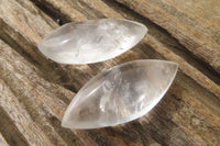 Polished Clear Quartz "Angel Tears" Pendant Pieces x 35 From Madagascar