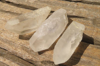 Natural Clear Quartz Crystals x 35 From Mpika, Zambia