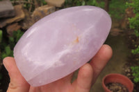 Polished Blue Rose Quartz Standing Free Forms x 2 From Madagascar