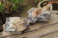 Natural Bladed Barite Specimens x 2 From Congo