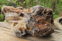 Natural Bladed Barite Specimens x 2 From Congo