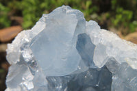 Natural Celestite Geode Specimens x 2 From Sakoany, Madagascar