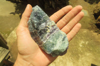 Natural Watermelon Fluorite Cobbed Specimens x 6 From Uis, Namibia