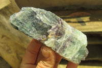 Natural Watermelon Fluorite Cobbed Specimens x 6 From Uis, Namibia