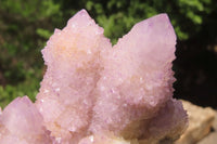 Natural Amethyst Spirit Quartz Clusters x 3 From Boekenhouthoek, South Africa