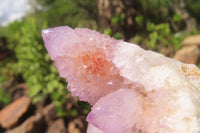 Natural Amethyst Spirit Quartz Clusters x 3 From Boekenhouthoek, South Africa