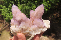 Natural Amethyst Spirit Quartz Clusters x 3 From Boekenhouthoek, South Africa