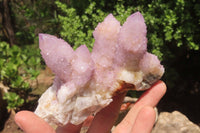 Natural Amethyst Spirit Quartz Clusters x 3 From Boekenhouthoek, South Africa