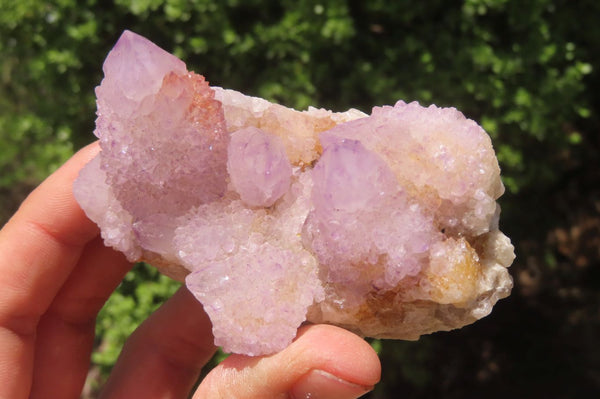 Natural Amethyst Spirit Quartz Clusters x 3 From Boekenhouthoek, South Africa