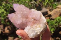 Natural Amethyst Spirit Quartz Clusters x 3 From Boekenhouthoek, South Africa