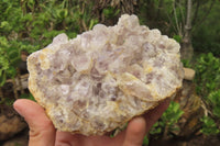 Natural Sugar Amethyst Quartz Clusters x 4 from Solwezi, Zambia