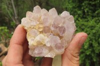 Natural Sugar Amethyst Quartz Clusters x 4 from Solwezi, Zambia