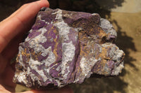 Natural Metallic Purpurite Cobbed Specimens x 2 From Erongo, Namibia