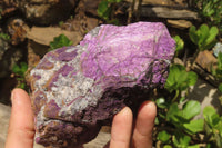 Natural Metallic Purpurite Cobbed Specimens x 2 From Erongo, Namibia