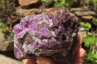 Natural Metallic Purpurite Cobbed Specimens x 2 From Erongo, Namibia