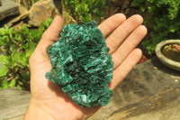 Natural Silky Malachite Specimens x 2 From Kasompe, Congo